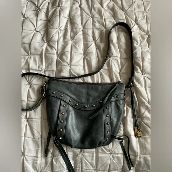 Lucky Brand saddle leather crossbody bag - Picture 2 of 12